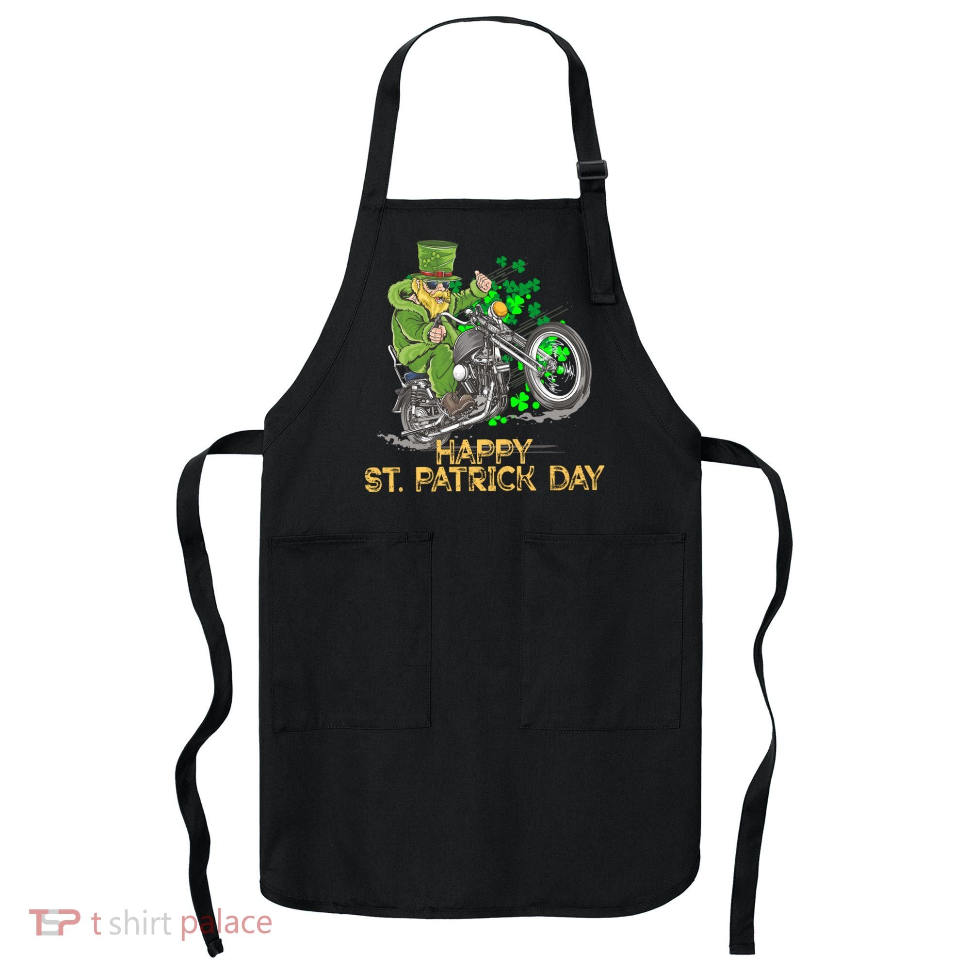 St Patrick Day Motorcycle Bike Biker Rider Plus Size Apron