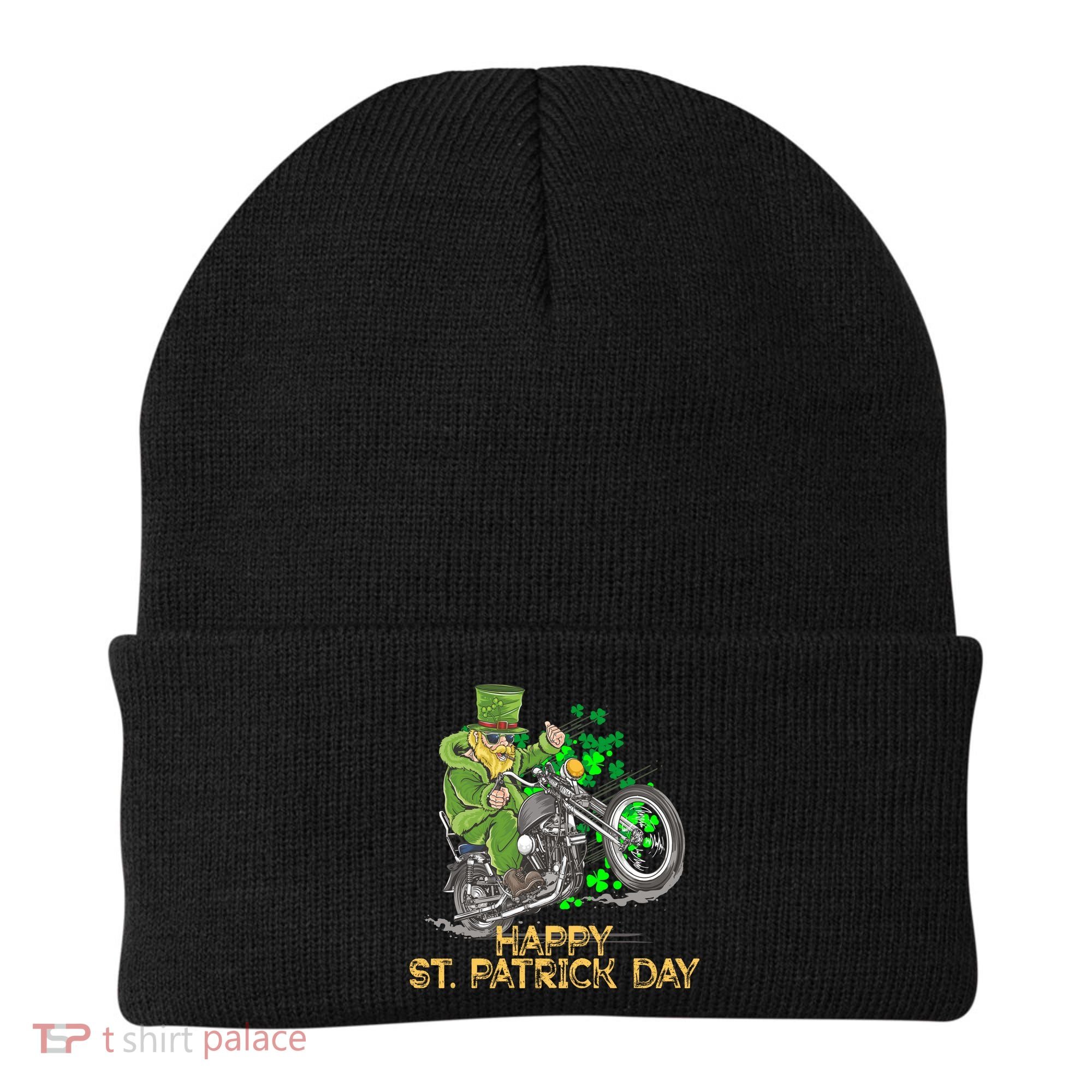 St Patrick Day Motorcycle Bike Biker Rider Plus Size Beanie