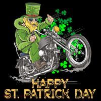 St Patrick Day Motorcycle Bike Biker Rider Plus Size Women's Hoodie thumb 2