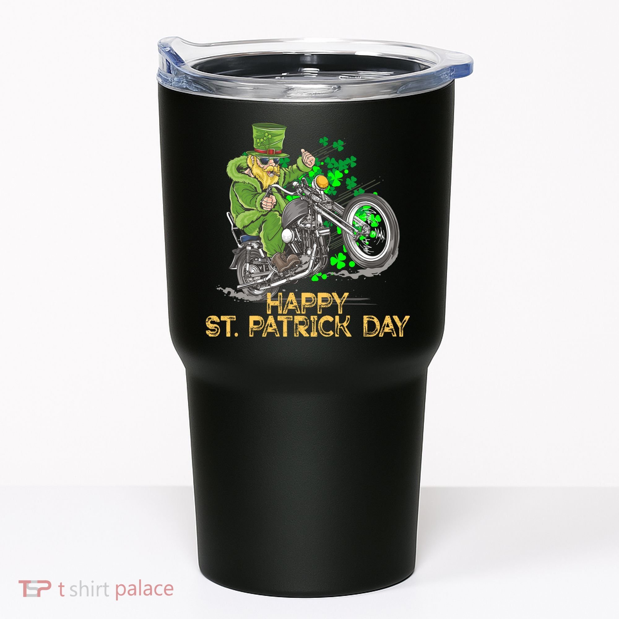 St Patrick Day Motorcycle Bike Biker Rider Plus Size Tumbler