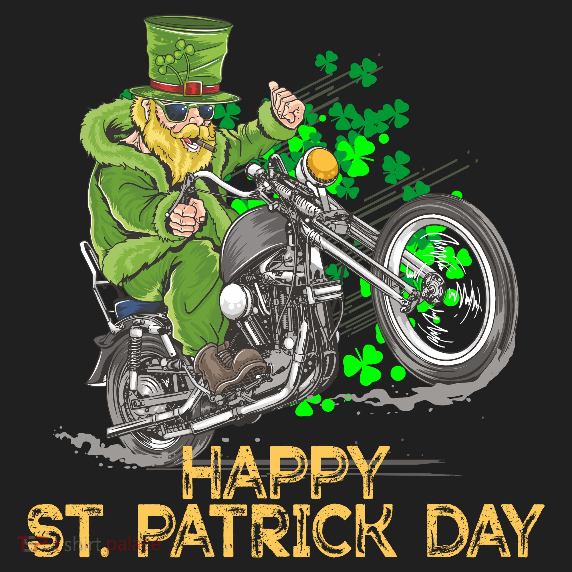 St Patrick Day Motorcycle Bike Biker Rider Plus Size Hat