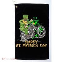 St Patrick Day Motorcycle Bike Biker Rider Plus Size Golf Towel thumb 0
