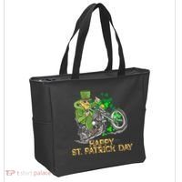 St Patrick Day Motorcycle Bike Biker Rider Plus Size Tote Bag thumb 2
