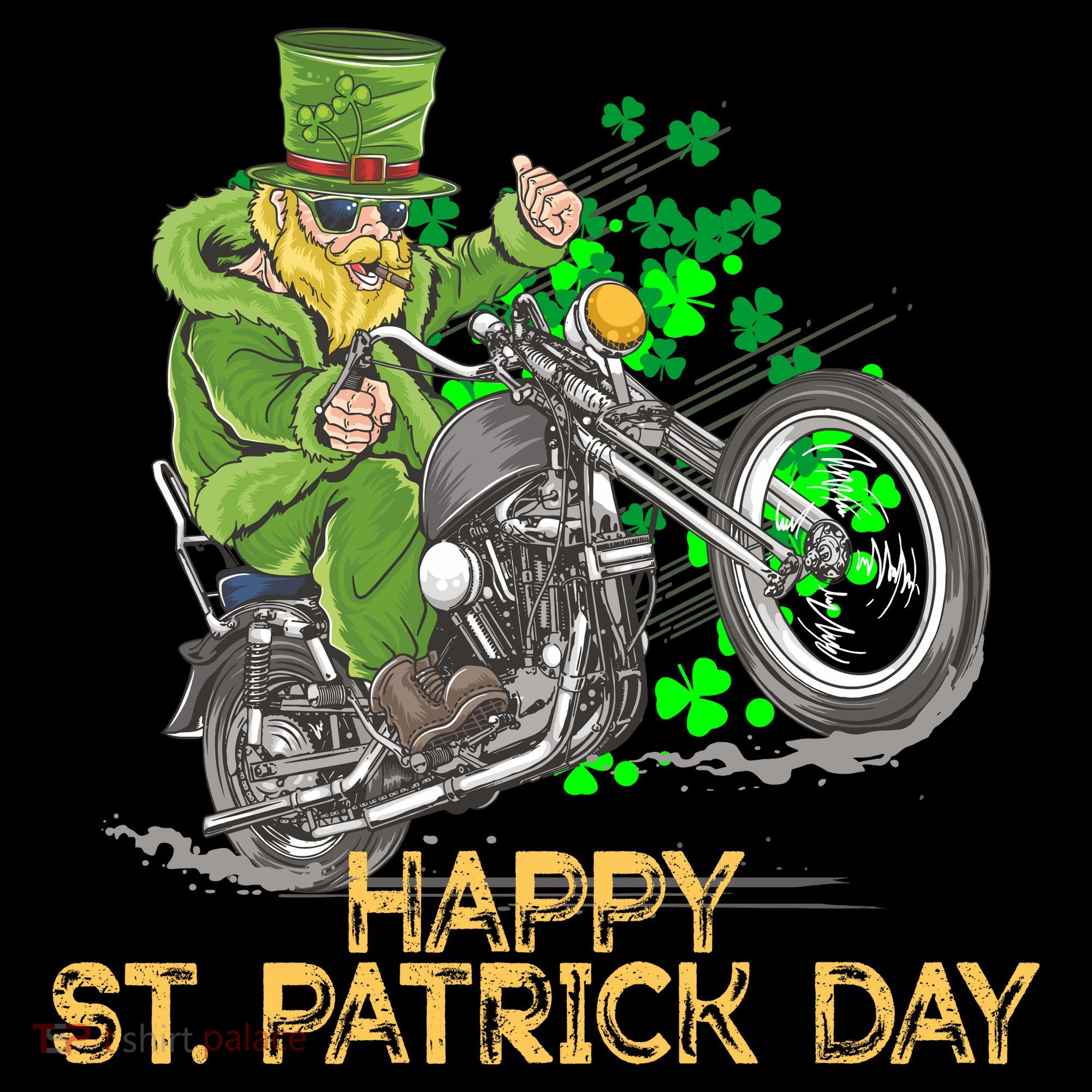 St Patrick Day Motorcycle Bike Biker Rider Plus Size Tote Bag
