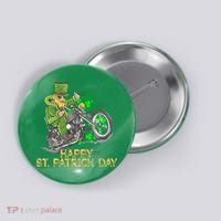 St Patrick Day Motorcycle Bike Biker Rider Plus Size Button thumb 0