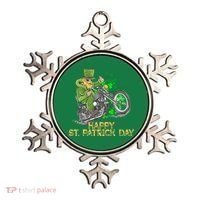 St Patrick Day Motorcycle Bike Biker Rider Plus Size Ornament thumb 0