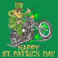 St Patrick Day Motorcycle Bike Biker Rider Plus Size Baby Bodysuit thumb 2