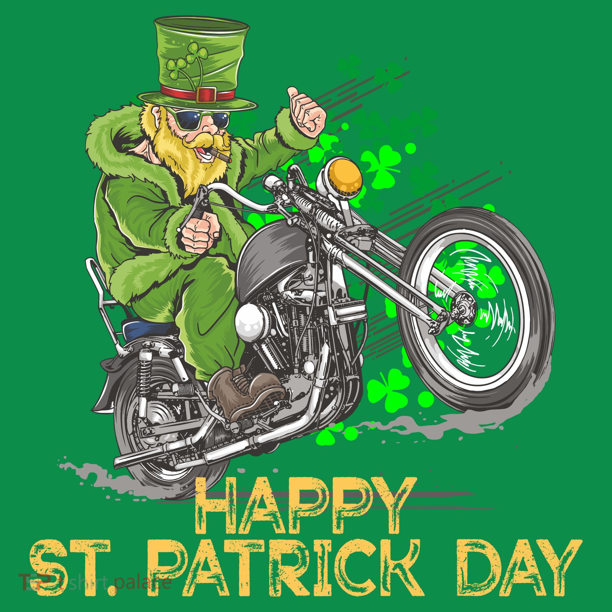 St Patrick Day Motorcycle Bike Biker Rider Plus Size Kids Sweatshirt