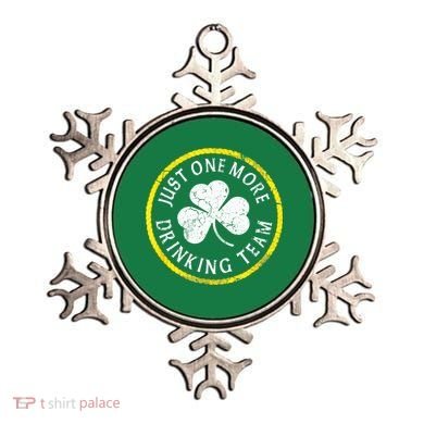 St Patricks Day Just One More Drinking Team Irish Shamrock Gift Ornament