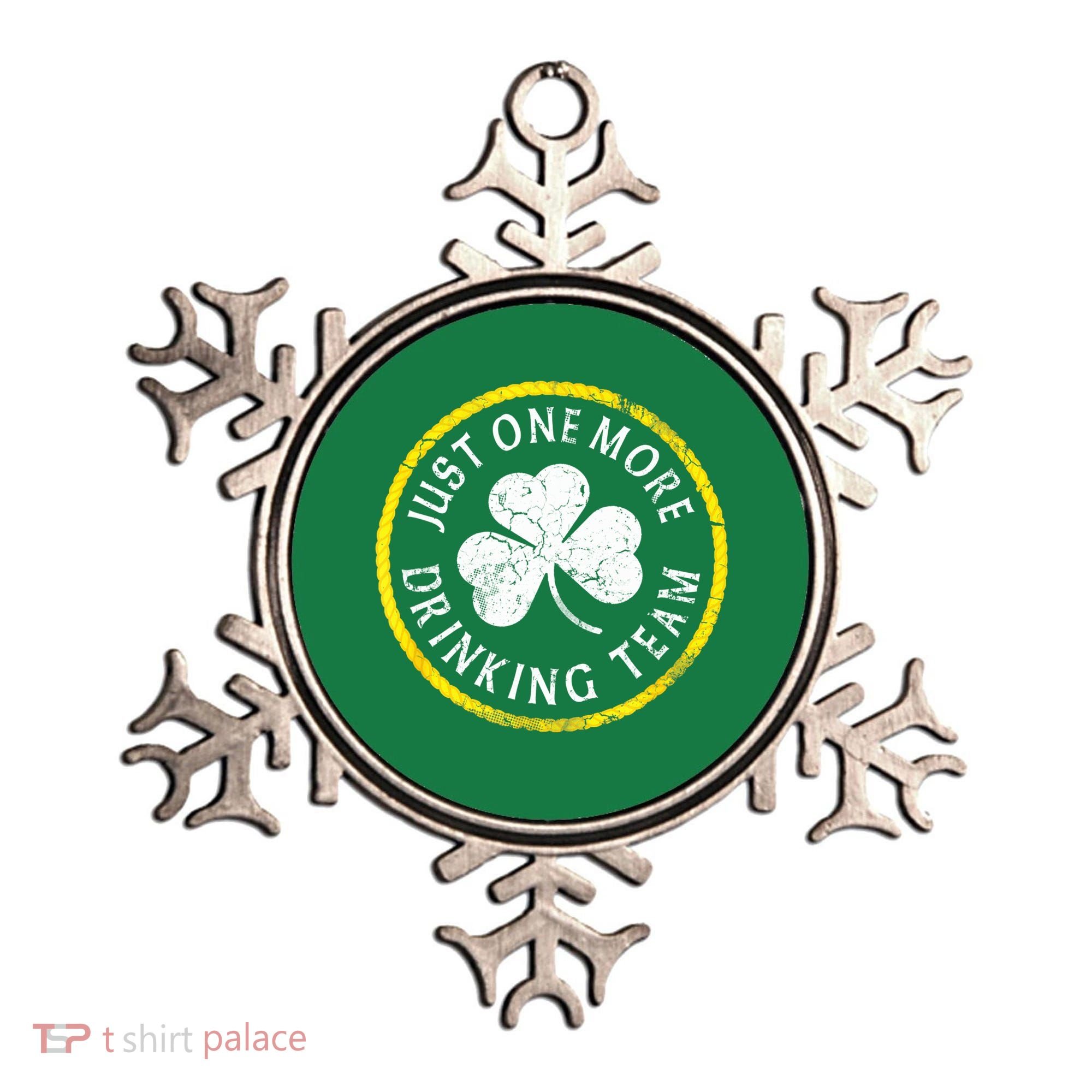 St Patricks Day Just One More Drinking Team Irish Shamrock Gift Ornament