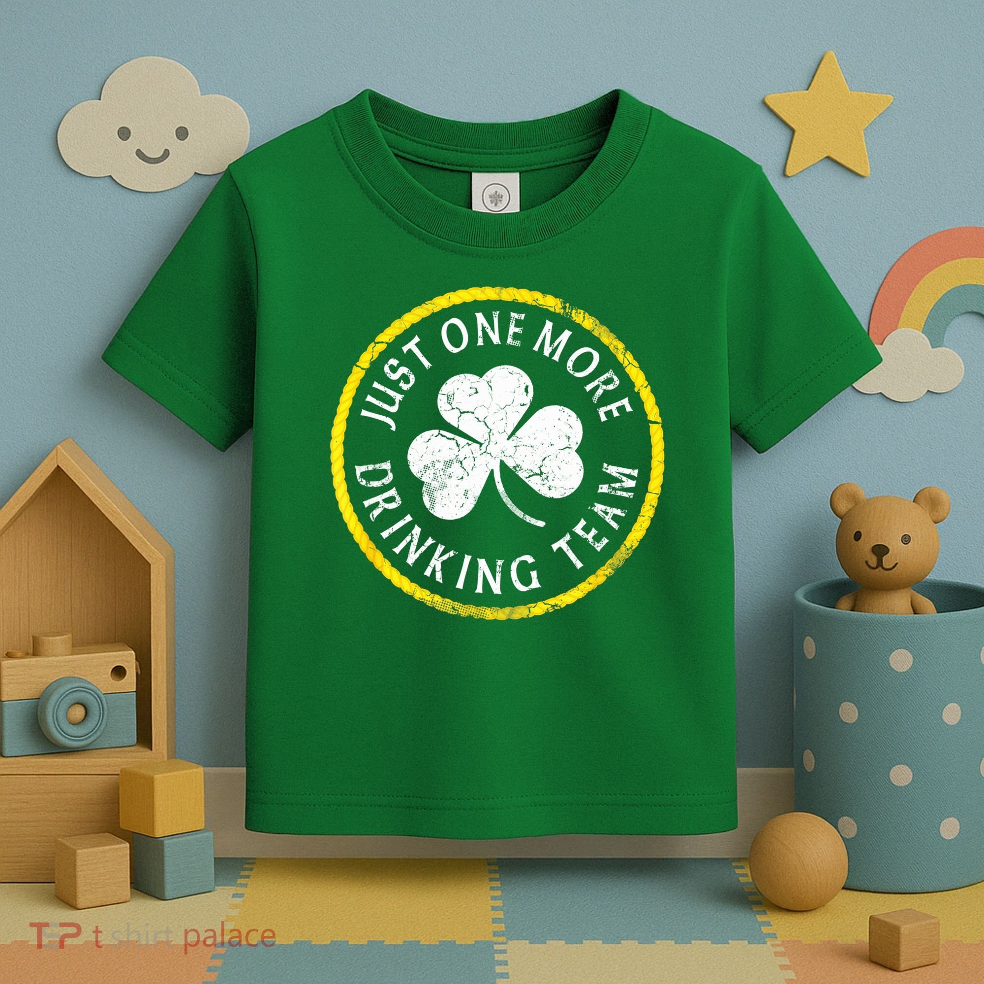 St Patricks Day Just One More Drinking Team Irish Shamrock Gift Toddler T-Shirt