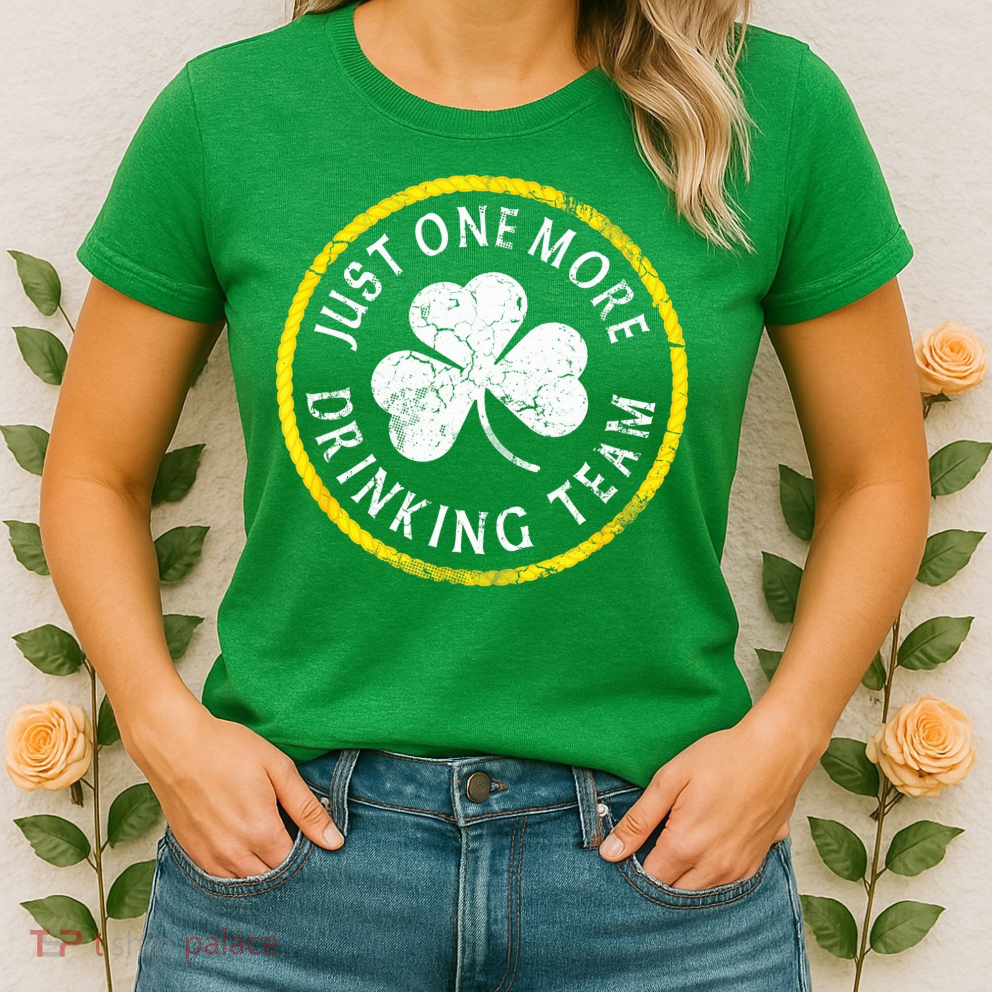 St Patricks Day Just One More Drinking Team Irish Shamrock Gift Women's T-Shirt