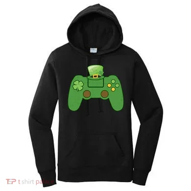 St Patrick's Day Gaming Controller Women's Hoodie