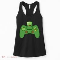 St Patrick's Day Gaming Controller Women's Tank Top thumb 0