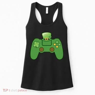 St Patrick's Day Gaming Controller Women's Tank Top