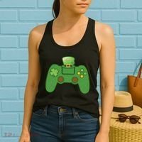St Patrick's Day Gaming Controller Women's Tank Top thumb 2
