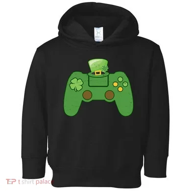 St Patrick's Day Gaming Controller Toddler Hoodie