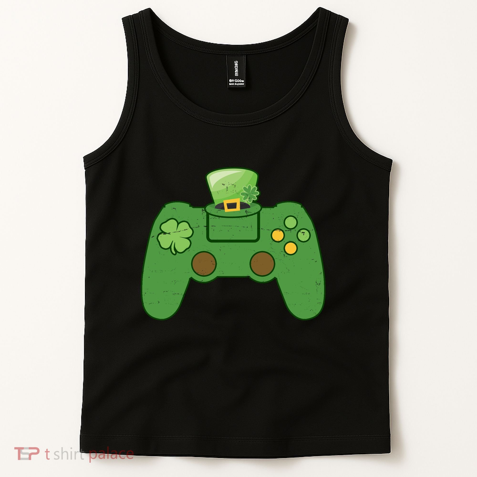St Patrick's Day Gaming Controller Tank Top