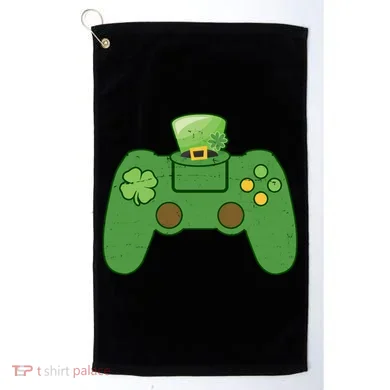 St Patrick's Day Gaming Controller Golf Towel