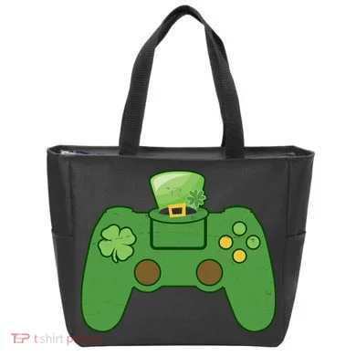 St Patrick's Day Gaming Controller Tote Bag