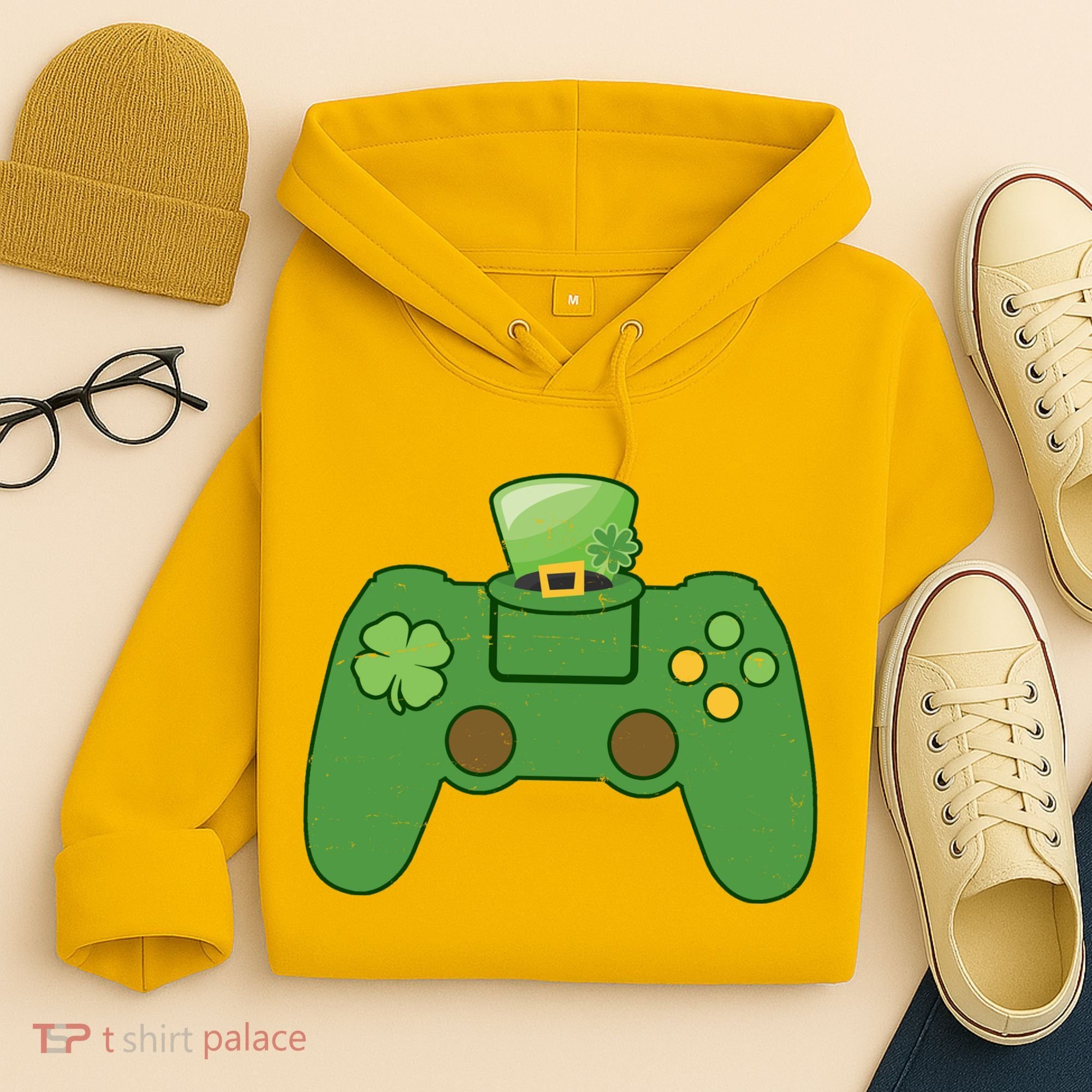 St Patrick's Day Gaming Controller Hoodie