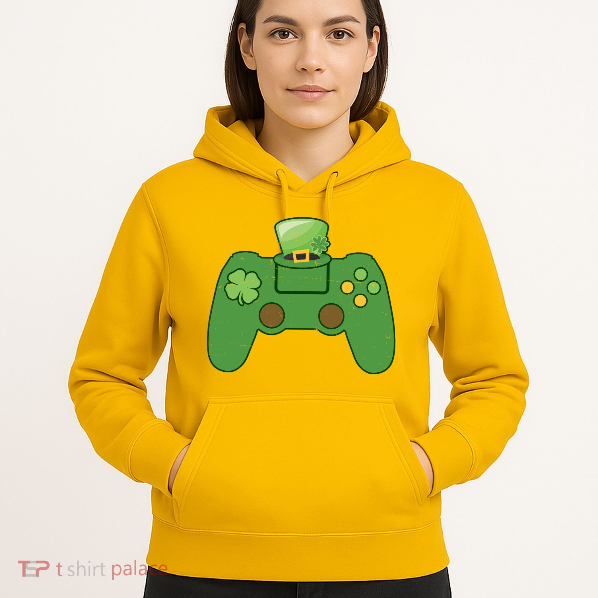 St Patrick's Day Gaming Controller Hoodie