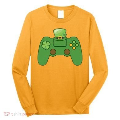 St Patrick's Day Gaming Controller Long Sleeve Shirt