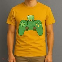 St Patrick's Day Gaming Controller T-Shirt thumb 3