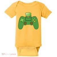 St Patrick's Day Gaming Controller Baby Bodysuit thumb 0