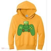 St Patrick's Day Gaming Controller Kids Hoodie thumb 0