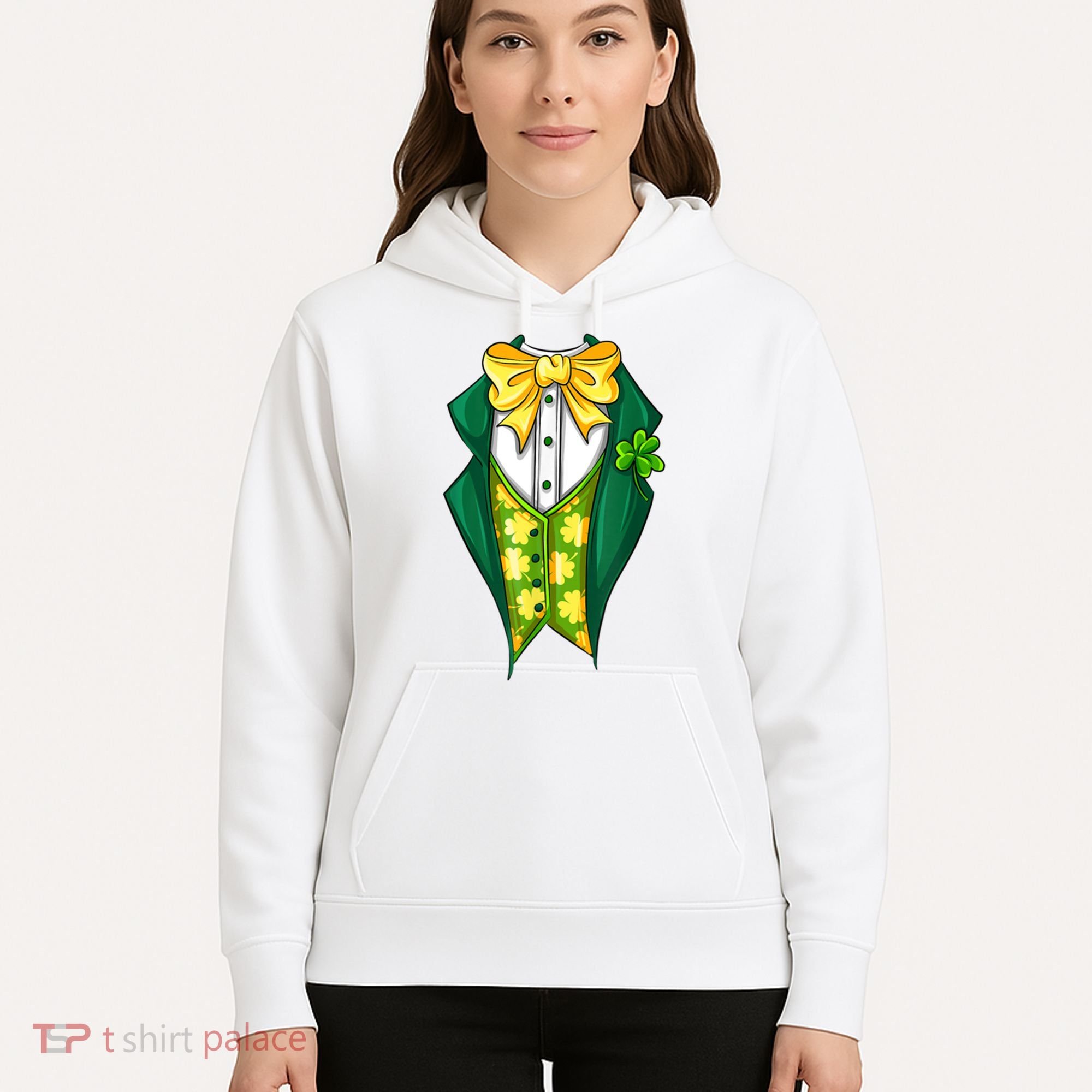 St Patrick's Day Tuxedo Hoodie