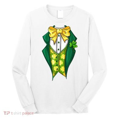 St Patrick's Day Tuxedo Long Sleeve Shirt