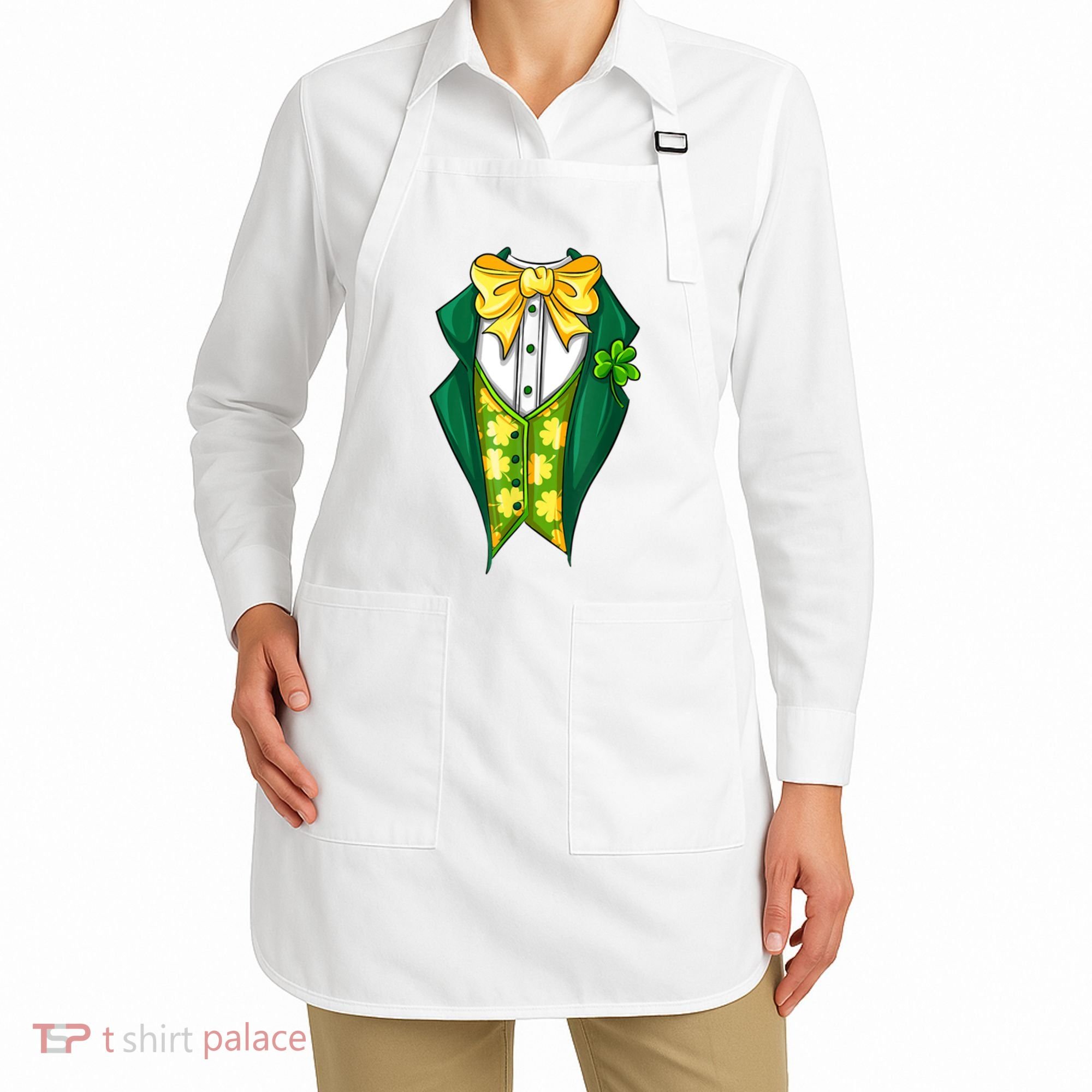 St Patrick's Day Tuxedo Apron