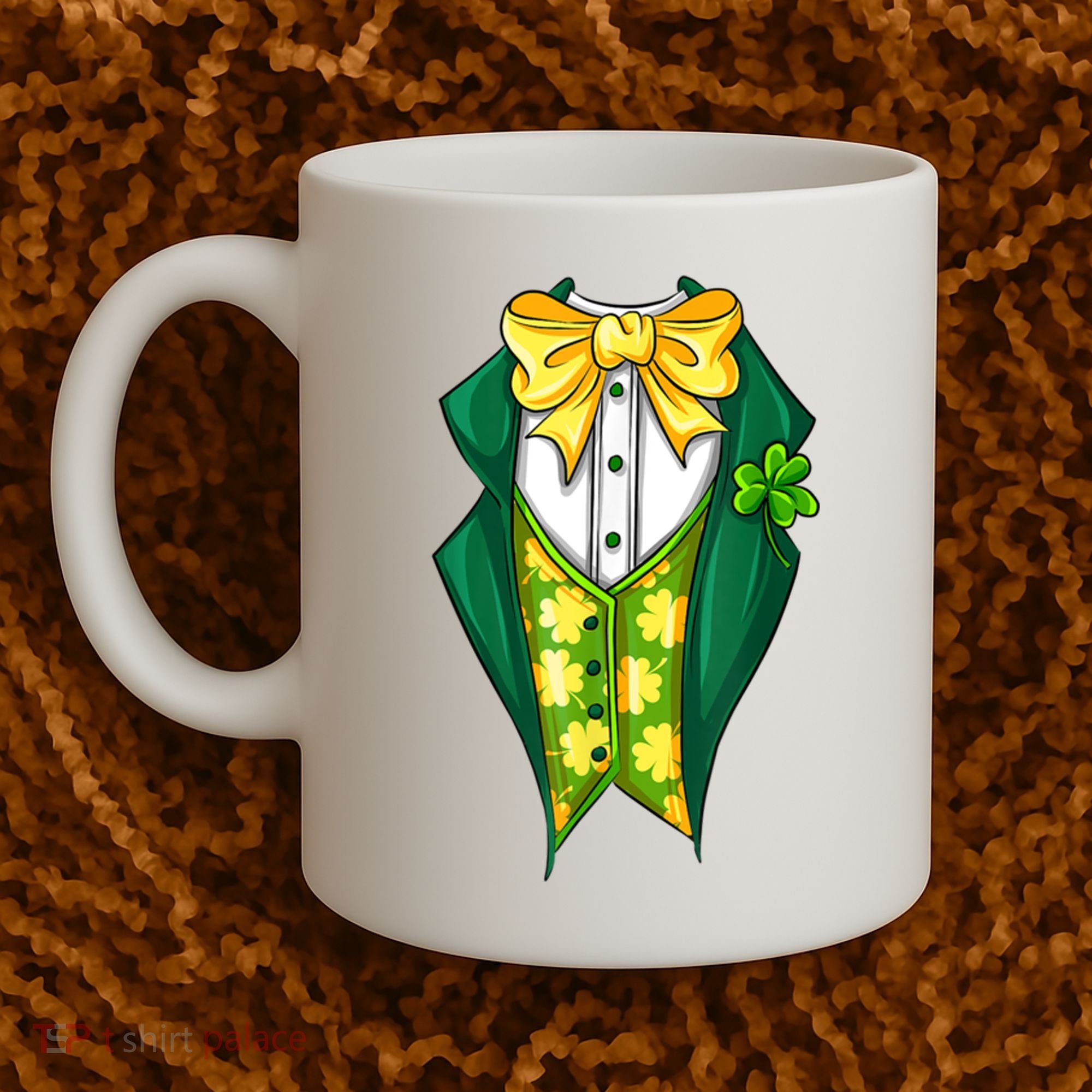 St Patrick's Day Tuxedo Coffee Mug