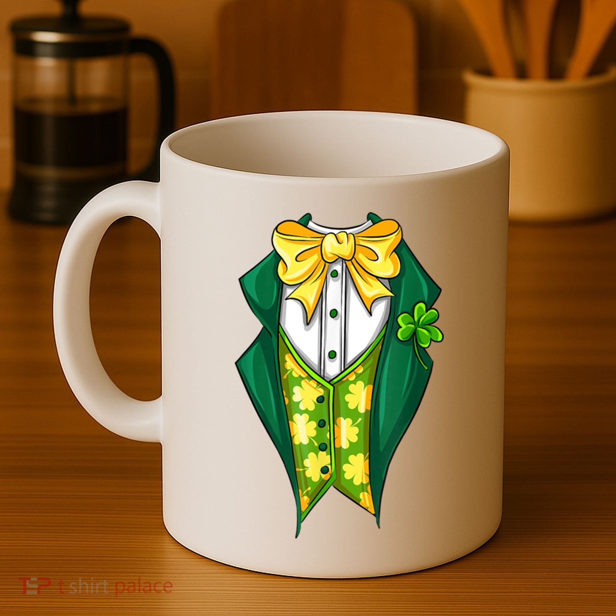 St Patrick's Day Tuxedo Coffee Mug
