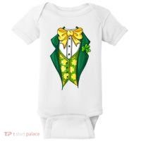 St Patrick's Day Tuxedo Baby Bodysuit thumb 0