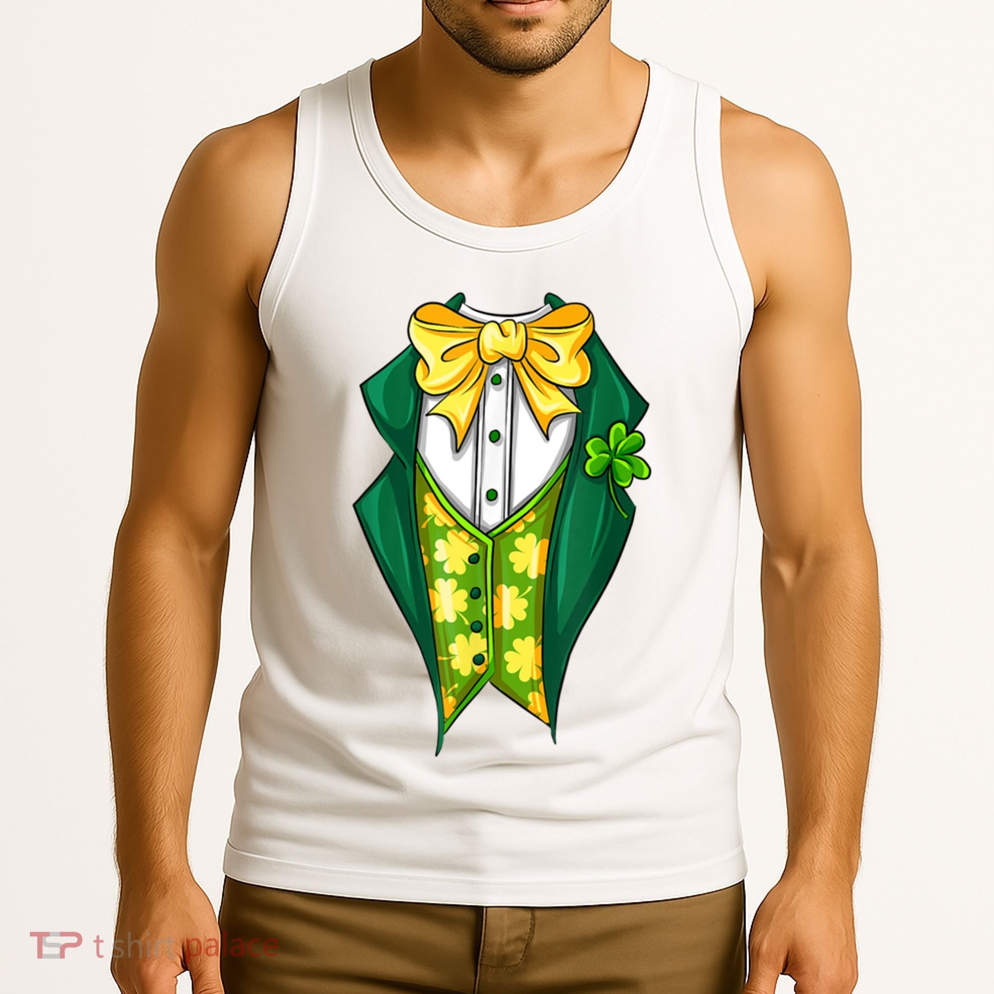 St Patrick's Day Tuxedo Tank Top