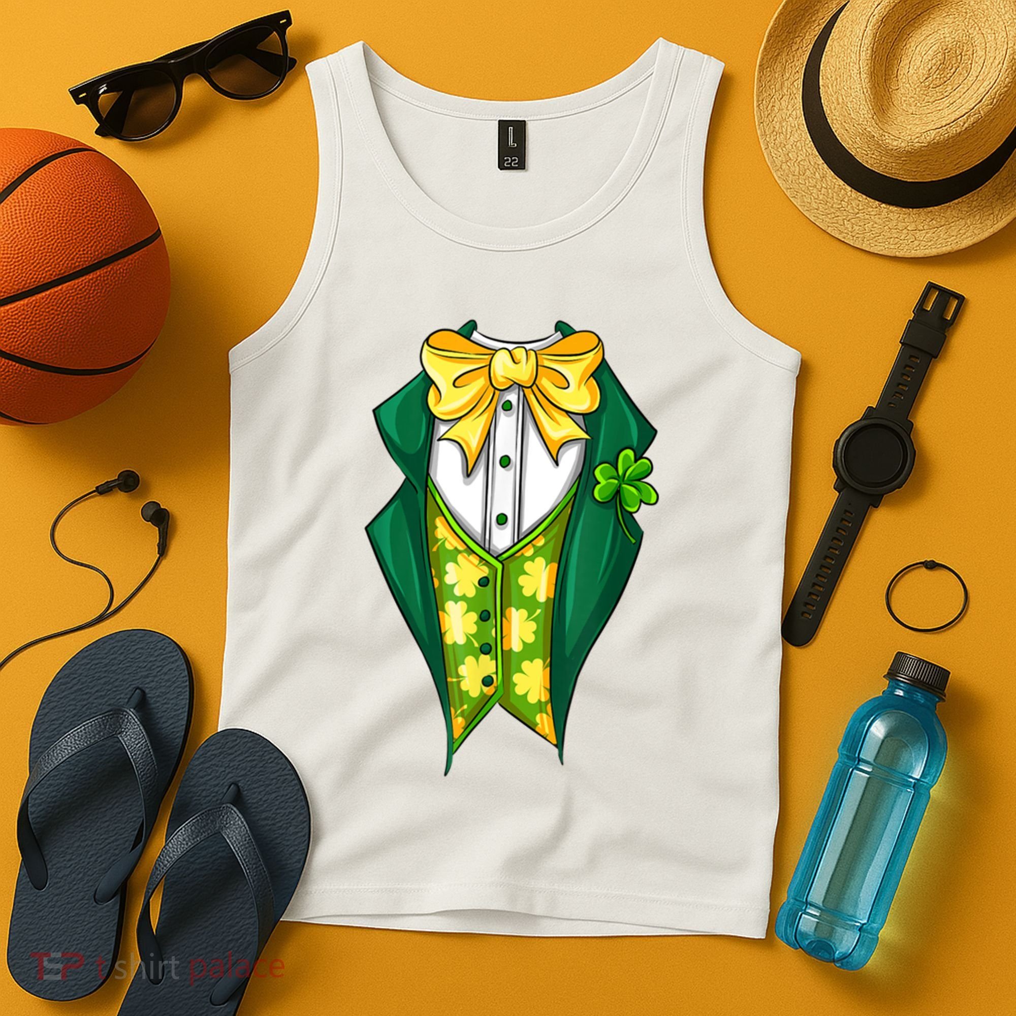 St Patrick's Day Tuxedo Tank Top