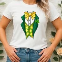 St Patrick's Day Tuxedo Women's T-Shirt thumb 2