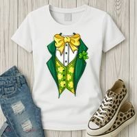 St Patrick's Day Tuxedo Women's T-Shirt thumb 3
