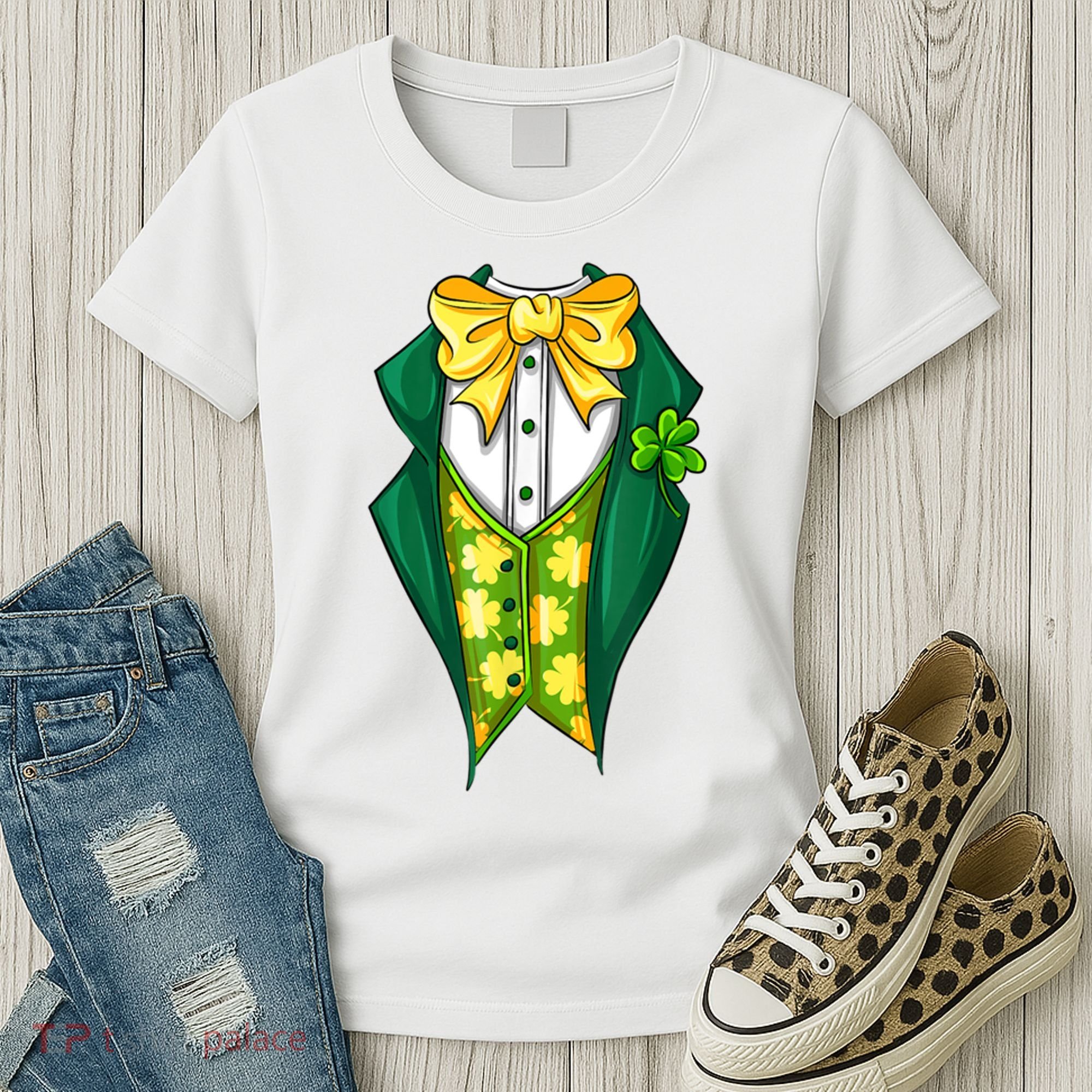 St Patrick's Day Tuxedo Women's T-Shirt