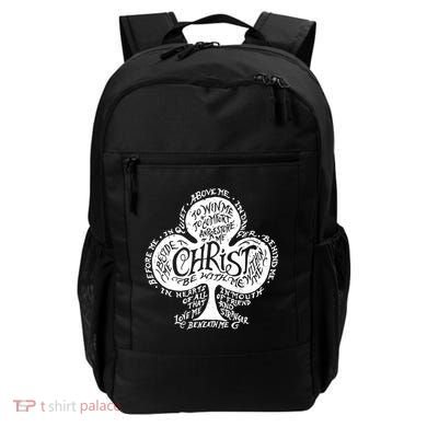 Saint Patrick's Day Breastplate Prayer Catholic Green Gift Backpack