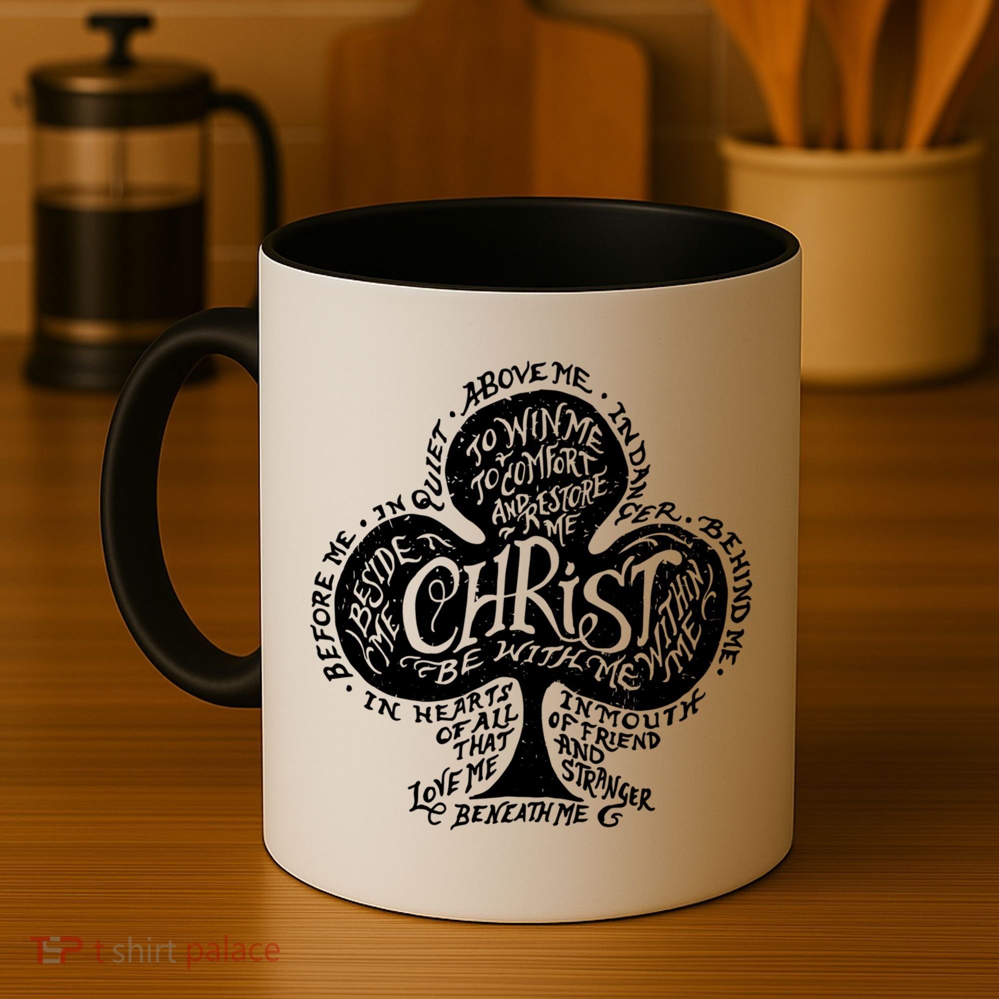 Saint Patrick's Day Breastplate Prayer Catholic Green Gift Coffee Mug