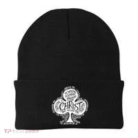 Saint Patrick's Day Breastplate Prayer Catholic Green Gift Beanie thumb 0