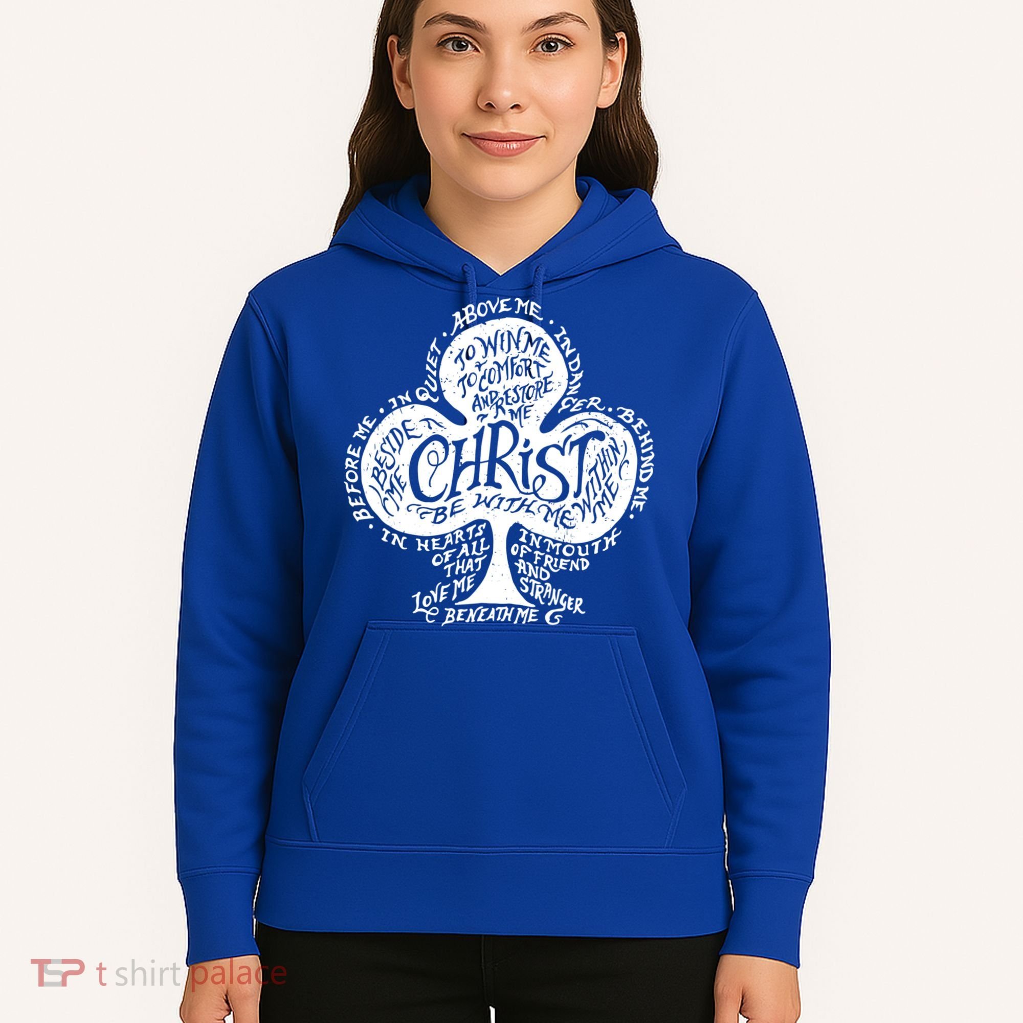 Saint Patrick's Day Breastplate Prayer Catholic Green Gift Hoodie