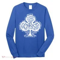 Saint Patrick's Day Breastplate Prayer Catholic Green Gift Long Sleeve Shirt thumb 0