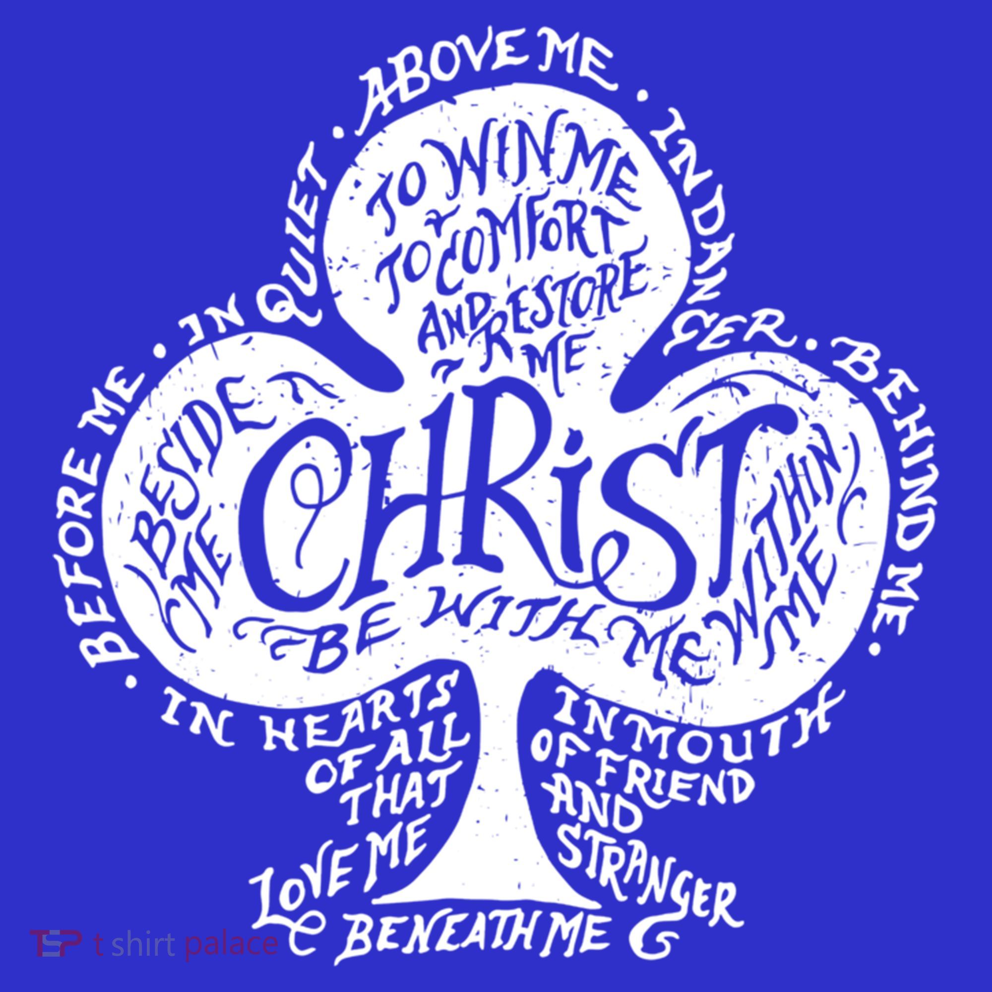Saint Patrick's Day Breastplate Prayer Catholic Green Gift Long Sleeve Shirt