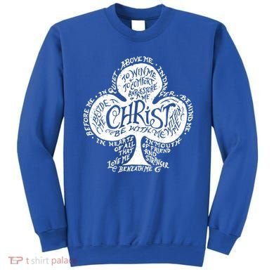Saint Patrick's Day Breastplate Prayer Catholic Green Gift Sweatshirt