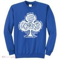 Saint Patrick's Day Breastplate Prayer Catholic Green Gift Sweatshirt thumb 0