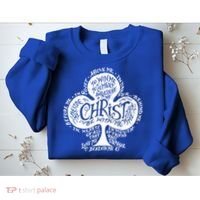 Saint Patrick's Day Breastplate Prayer Catholic Green Gift Sweatshirt thumb 2